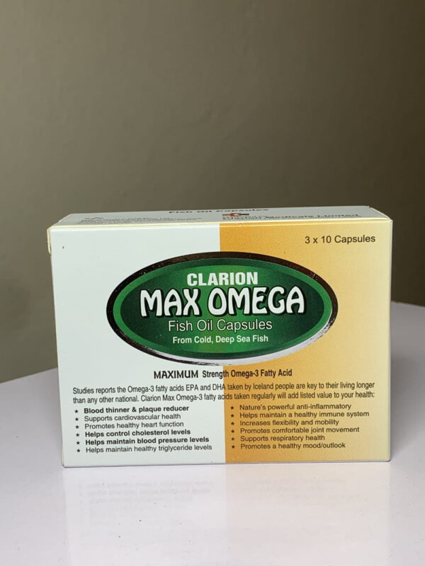 Clarion Max Omega Fish Oil Capsules