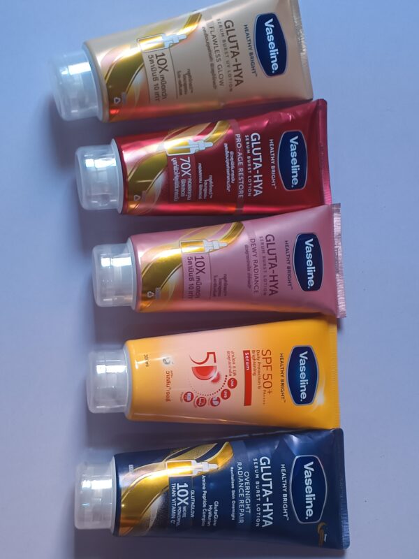 Vaseline Gluta tube lotion mixed